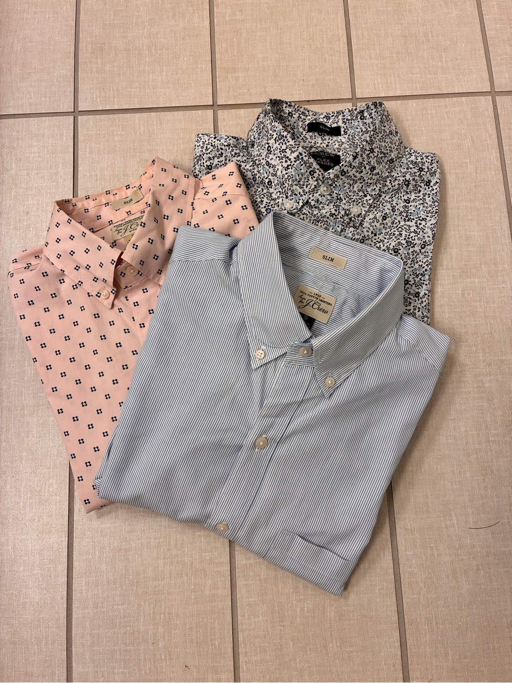 Set of 3 - J. Crew Slim Fit Button-Down Shirt size S $89